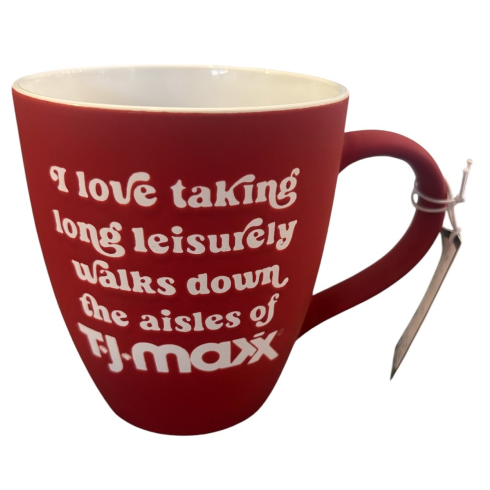 T.J.Maxx Red Ceramic Mug